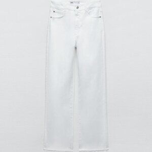 Zara - White High-Rise Jeans